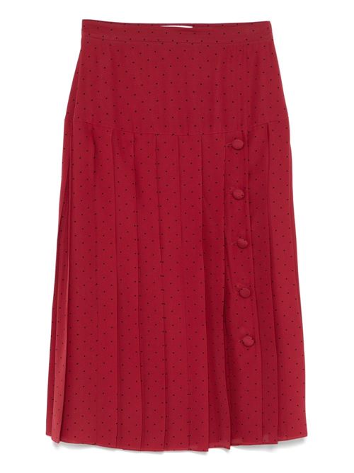 Gonna rossa a pois ALESSANDRA RICH | FABX4076F45081981